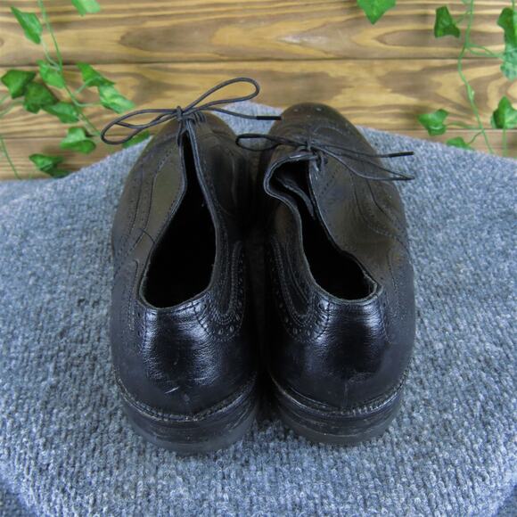 Freeman Men's Wingtip Oxford Brogue Black Size 10 Medium Used 2025 - Picture 4 of 6